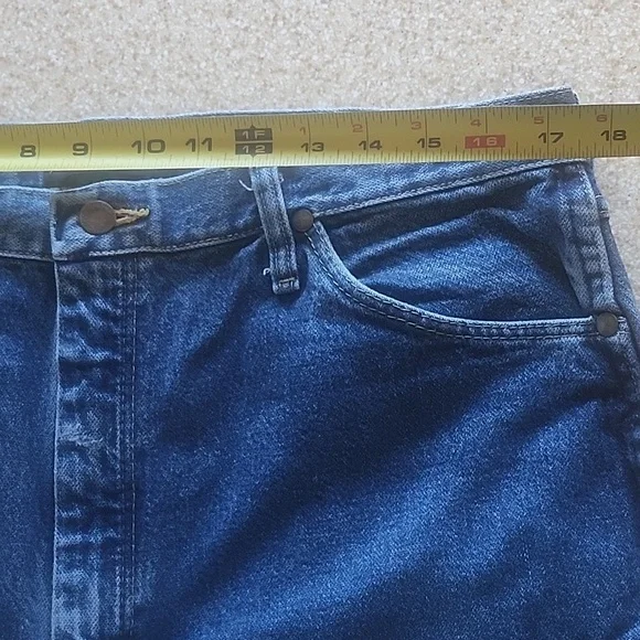 Men's 36x38 Wrangler 13MGSHD George Straight Orig Fit Cowboy Cut Jeans - Picture 7 of 12